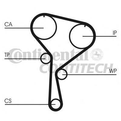 Фото 9. К-кт ГРМ (ремінь+ролики+помпа) CONTITECH CT1035WP2