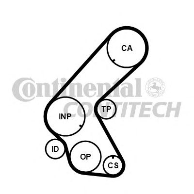Фото 9. Комплект ГРМ (ремінь+ролики) CONTITECH CT1178K1