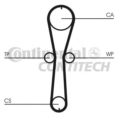 Фото 10. К-кт ГРМ (ремінь+ролики+помпа) CONTITECH CT915WP2