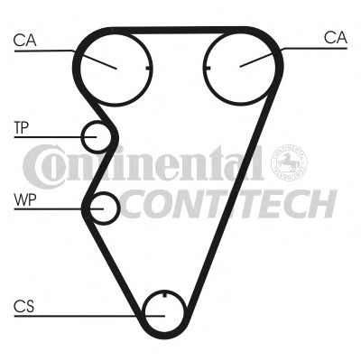 Фото 9. К-кт ГРМ (ремінь+ролики+помпа) CONTITECH CT974WP1
