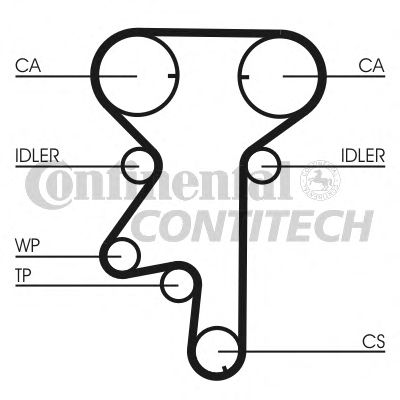 Фото 9. К-кт ГРМ (ремінь+ролики+помпа) CONTITECH CT975WP6