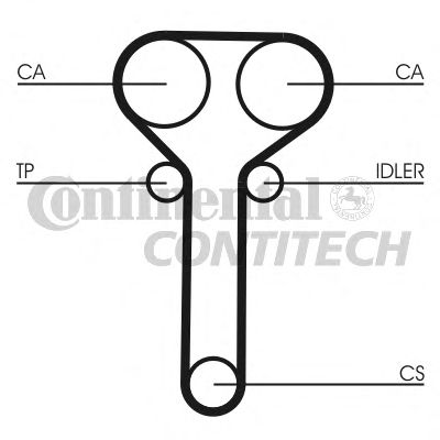 Фото 9. К-кт ГРМ (ремінь+ролики+помпа) CONTITECH CT978WP1