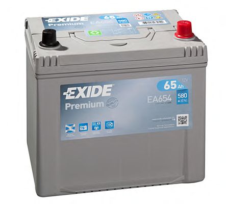 Акумулятор EXIDE Premium (EA654) Asia (D23) 65Аh 580Ah R+