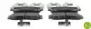 Фото 2. Комплект гальмівних колодок задн . HYUNDAI H-1. H-1 - STAREX. SANTA FE II. SANTA FE II-SUV 2.2D-2.7 06.97-12.12