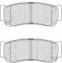 Фото 4. Комплект гальмівних колодок задн . HYUNDAI H-1. H-1 - STAREX. SANTA FE II. SANTA FE II-SUV 2.2D-2.7 06.97-12.12