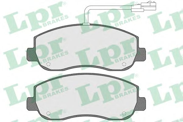 Колодка гальм. диск. RENAULT MASTER IV.OPEL MOVANO 02-10 - передн. (вир-во LPR)