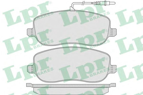 Колодка гальм. диск. CITROEN C8. PEUGEOT 807 передн. (вир-во LPR)