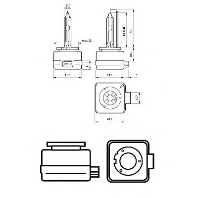 Фото 3. Автолампа ксенонова Philips 42403VIS1