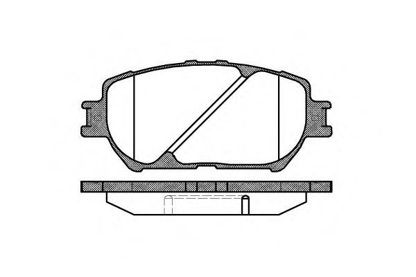 Фото 1. Колодка гальм. диск. TOYOTA CAMRY. передн. (вир-во REMSA)