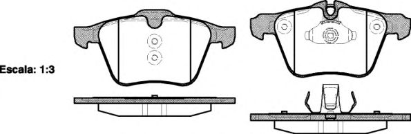 Фото 1. Колодка гальм. диск. FORD MONDEO 2007 2.5. S-MAX 2 передн. (вир-во REMSA)