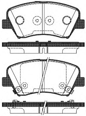Фото 1. Колодка гальм. диск. HYUNDAI VELOSTER 1.6I 16V GDI 11-03 - передн. (вир-во REMSA)