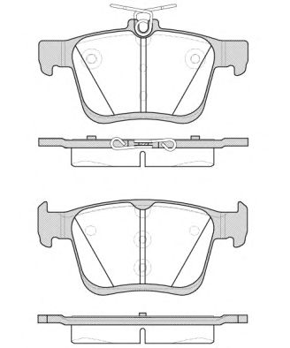 Фото 1. Колодка гальм. диск. VW GOLF VII 2.0 2013.AUDI A3 2012 задн. (вир-во REMSA)