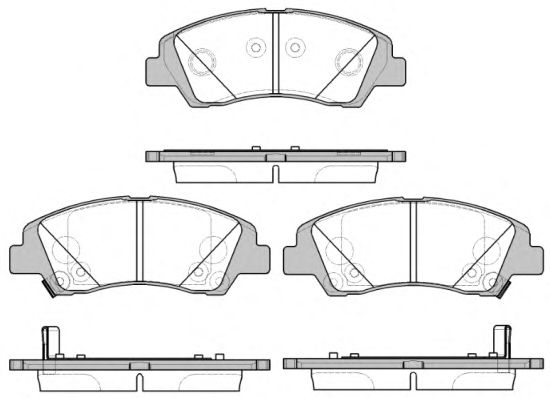 Фото 1. Колодка гальм. диск. HYUNDAI i10 (IA) (12-13-) передн. (вир-во REMSA)