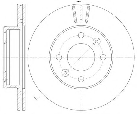 Фото 1. Диск тормозной HYUNDAI I10 10-07-.KIA PICANTO 04-04- передн. (пр-во REMSA)