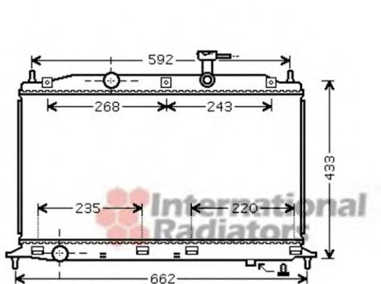 Радіатор охолодження ACCENT3-VERNA3 14-16 05-(вир-во Van Wezel)