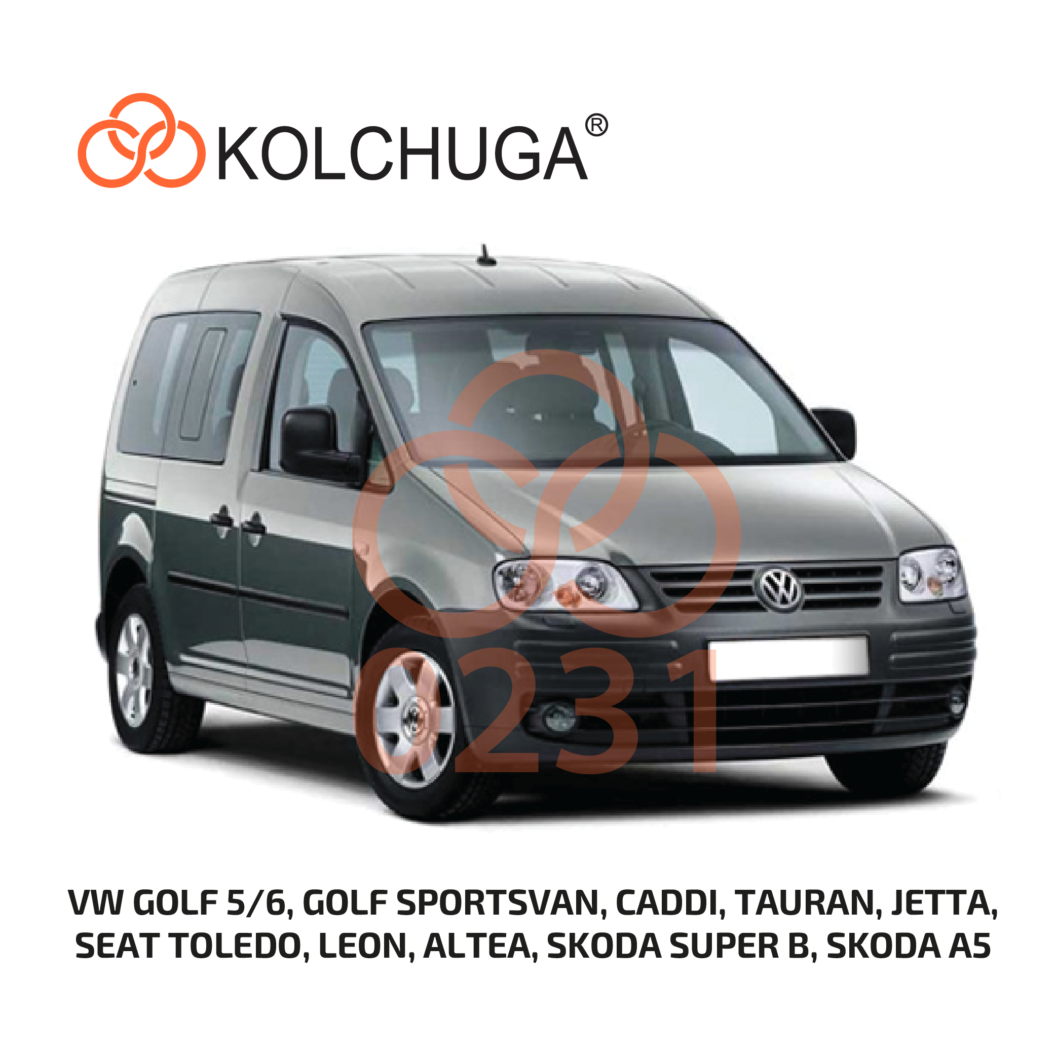 Фото 3. Захист картера Кольчуга Skoda Octavia A5 2004-/Volkswagen Touran 2003-2015 / Audi A3 8P КОЛЬЧУГА 10231
