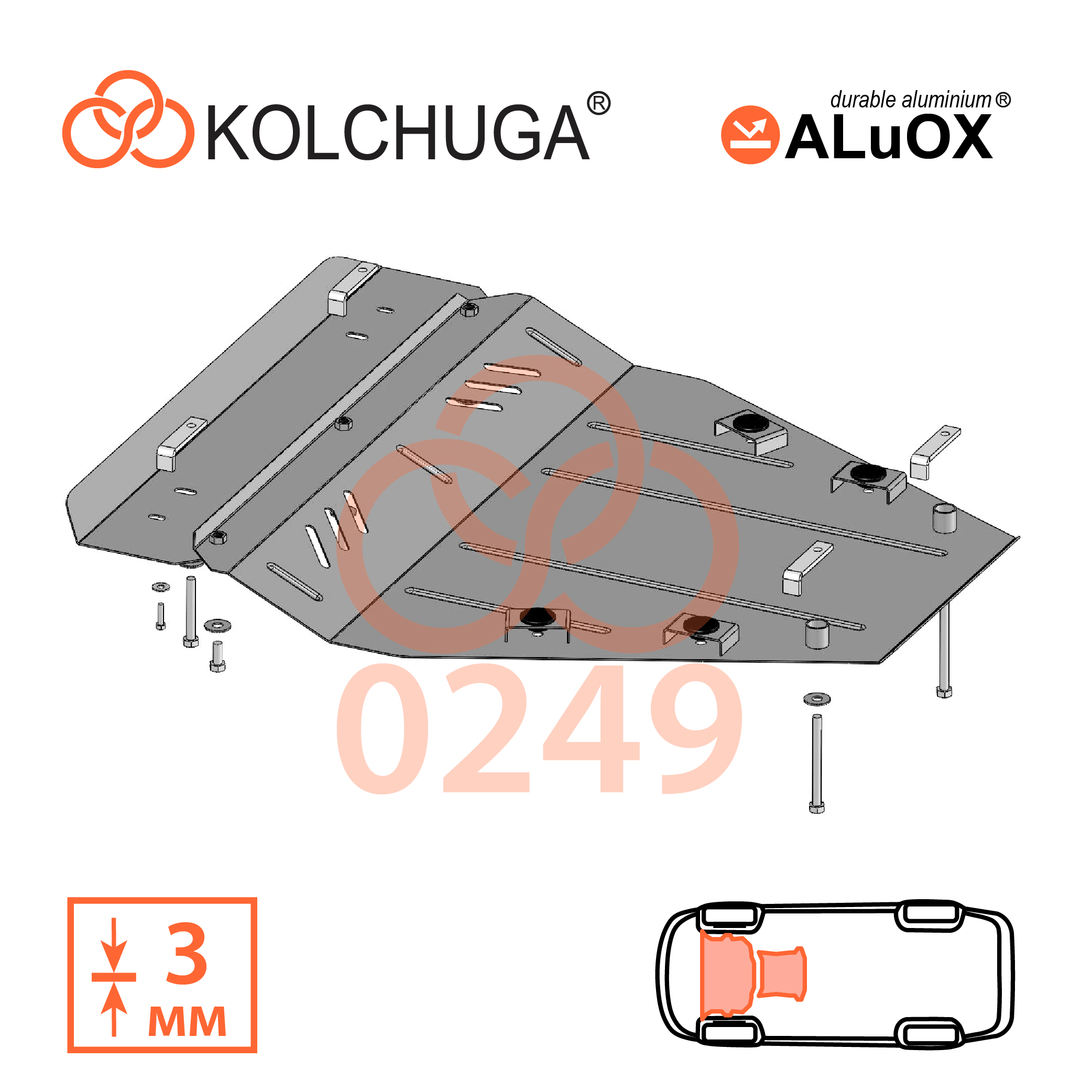 Фото 5. Захист картера Кольчуга Nissan Qashqai 2008-2014 КОЛЬЧУГА 10249