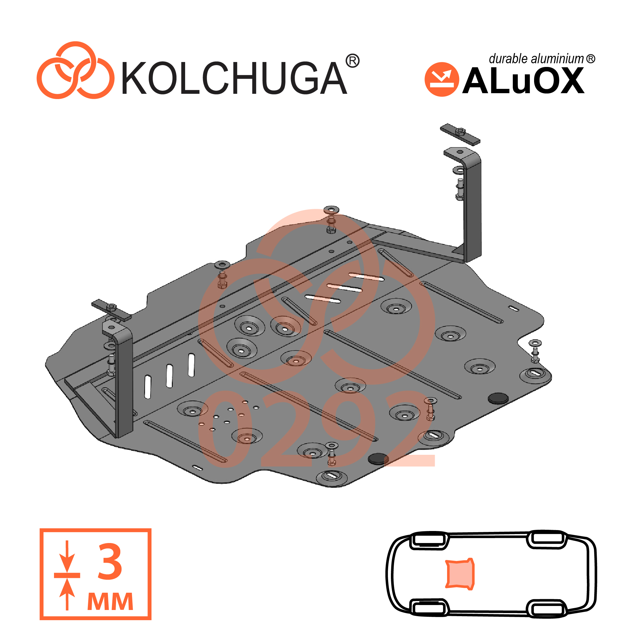 Фото 5. Захист картера Кольчуга Volkswagen Passat B6 2005-2010 КОЛЬЧУГА 10292