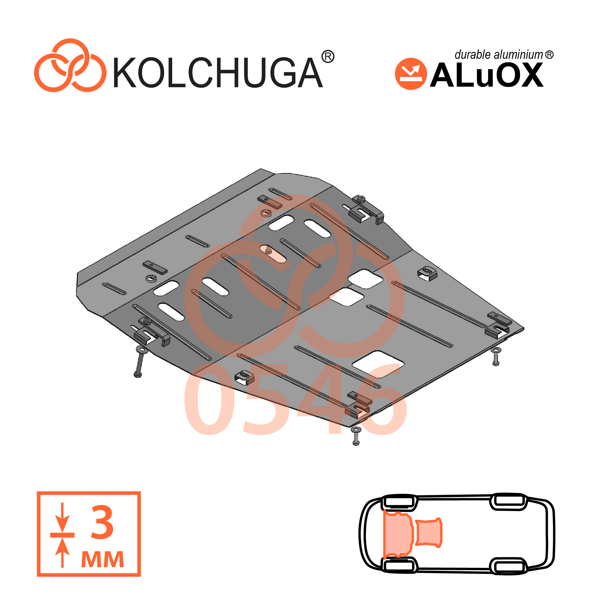 Фото 5. Захист картера Кольчуга Renault Logan 2012- / Lada Largus/Lada XRay КОЛЬЧУГА 10546