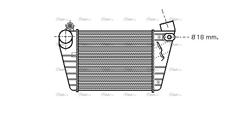 Радіатор охолодження повітря (Інтеркулер)