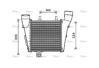 Радіатор охолодження повітря (Інтеркулер)