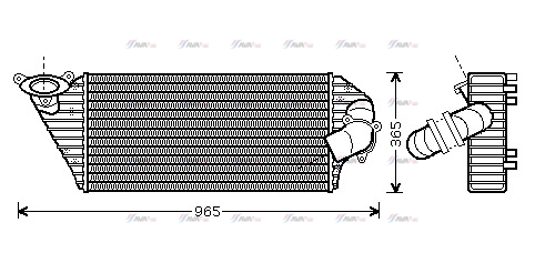 Радіатор охолодження повітря (Інтеркулер)