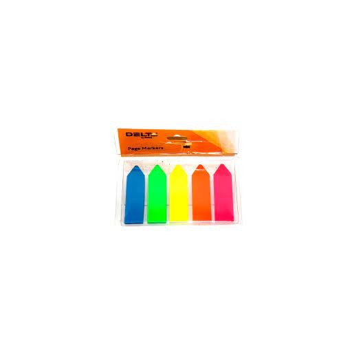 Закладки пластикові DELTA BY AXENT СТРІЛКА NEON 12х45мм 125арк 5 кольорів