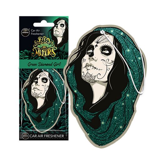 832799 Ароматизатор Aroma Car Dia De Los Muertos Green Diamond Girl