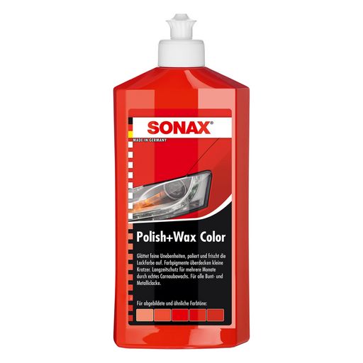 NanoPro Поліроль з воском кольоровий  червоний 0.25 л SONAX