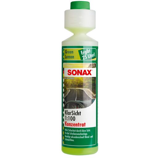 Очисник скла літній концентрат 1:100 Green Lemon 0.25л Sonax