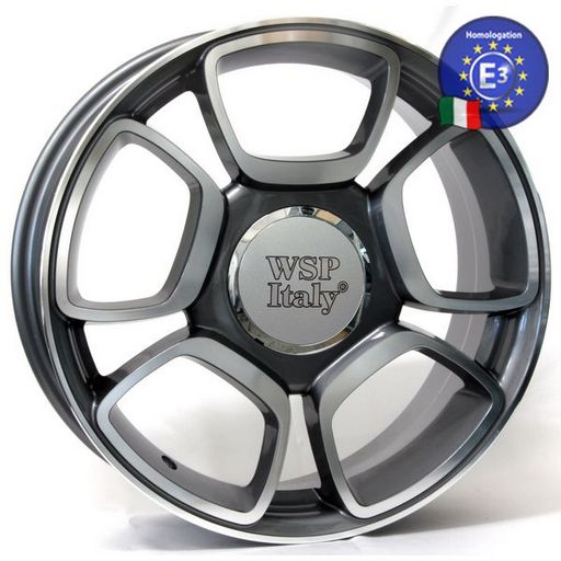 Диск колісний FIAT W157 FORIO 7 17 4X100 37.0 56.6 ANTHRACITE POLISHED