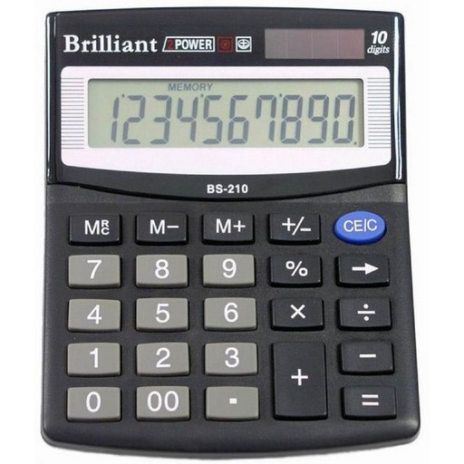 Фото 1. Калькулятор Brilliant BS-210, 10 розрядів