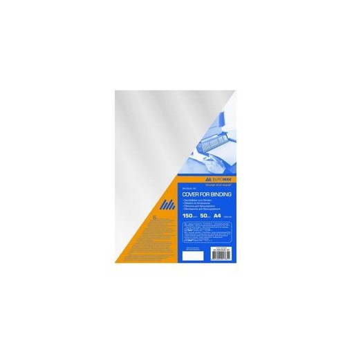 Обкладинка пласт. BuroMax А4, 150мкм прозора(уп. 50шт.)