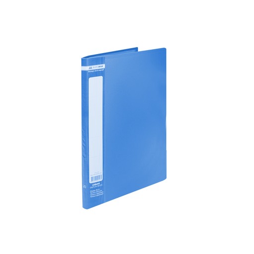 Фото 1. Папка пластикова з 20 файлами А4, JOBMAX, синя