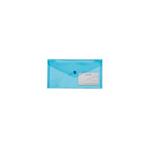 Фото 1. Папка-конверт на кнопці DL (240x130мм) TRAVEL синя
