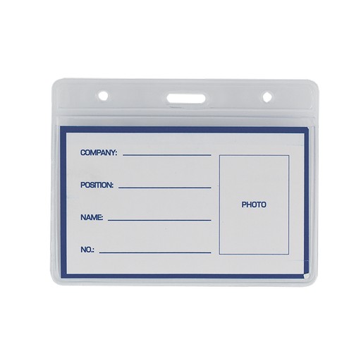 Бейдж-ідентифікатор горизонтальний BUROMAX PVC 95х75мм BM.5402