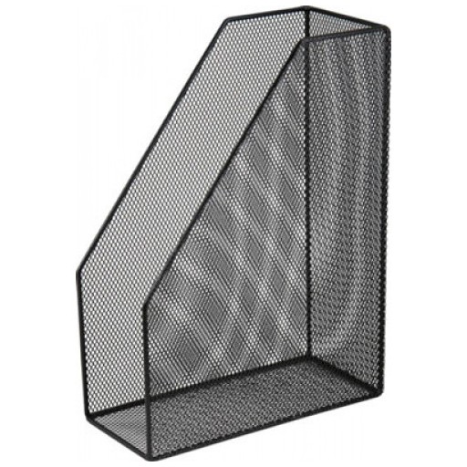 Фото 1. Лоток для паперів BUROMAX вертикальний, металевий чорний 80х230х300мм