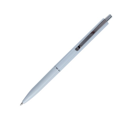 Ручка кульк.автом. COLOR, LOGO2U, 1 мм, біл.корпус, сині чорнила