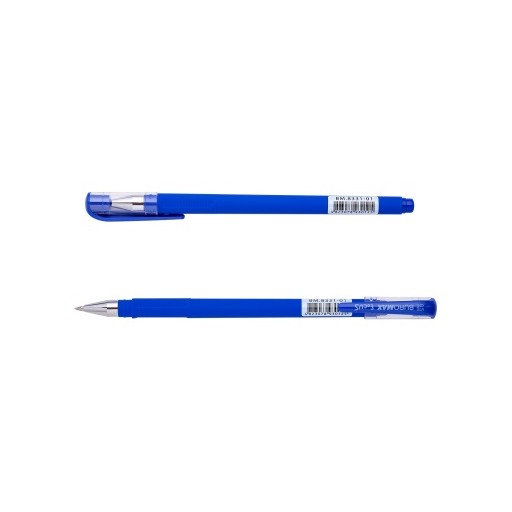 Ручка гелева FOCUS. 0.5мм. непроз. корпус RUBBER TOUCH. сині чорнила