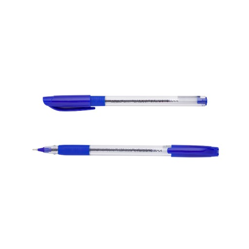 Ручка масляна SLIDE GRIP, 0,5 мм, гум. грип, тригр. корпус, сині чорнила