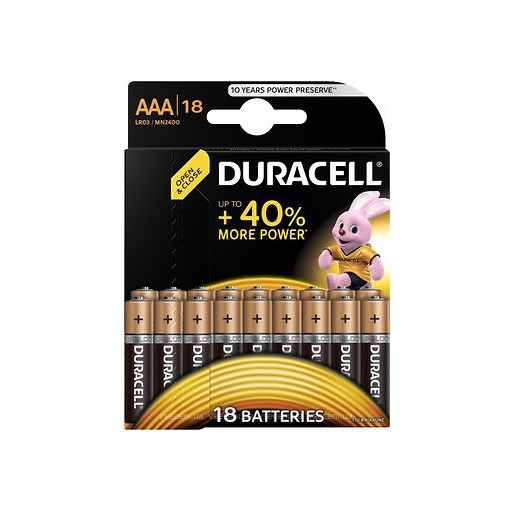 Батарейка лужна  DURACELL LR-03 ААА   18шт * 1пач