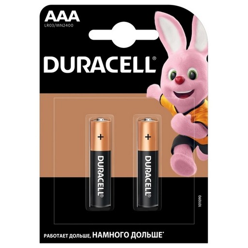 Фото 1. Батарейка лужна DURACELL LR-03 ААА 2шт x 1пач