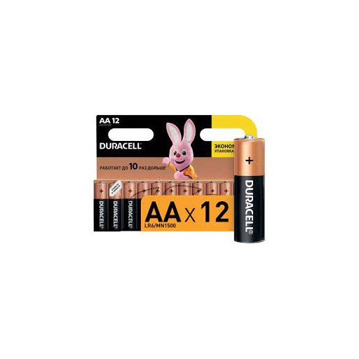 Батарейка лужна DURACELL LR-06 АА 12шт * 1пач