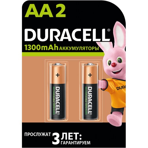 Фото 1. Акумулятор  DURACELL HR-06 АА  1300mAh 2шт * 1пач