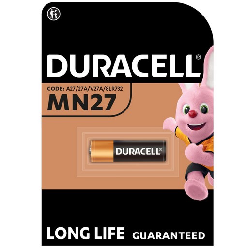 Батарейка лужна  DURACELL 27A/MN27   1шт * 1пач