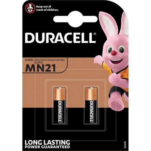 Фото 1. Батарейка лужна  DURACELL MN21 (A23, 3LR50) BLN 01x10    2шт.