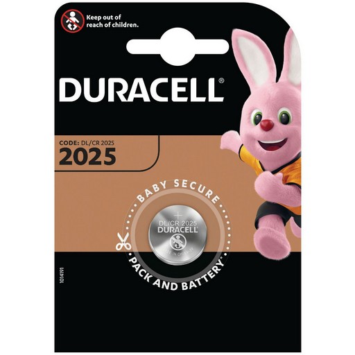 Батарейка літієва DURACELL DL2025/CR2025 1шт * 1пач