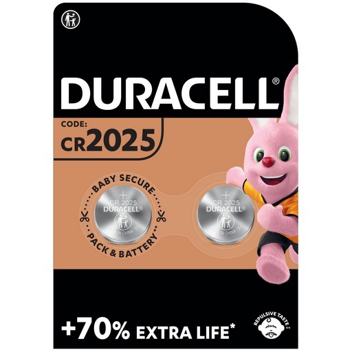 Батарейка літієва DURACELL DL2025/CR2025