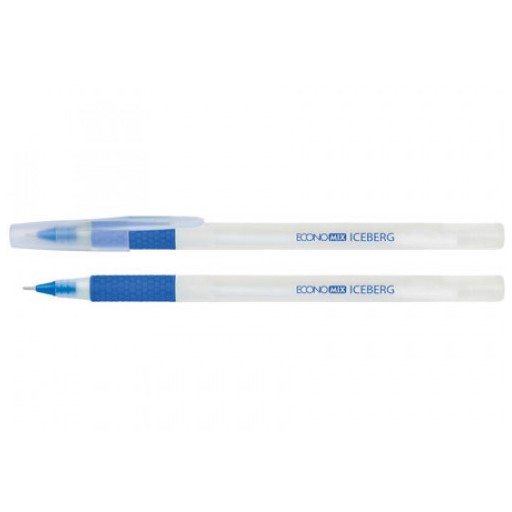 Ручка масляна Economix ICEBERG 0,7 синя