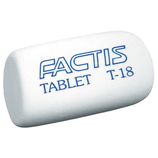 Гумка Factis T-18 еластична з синтетичного каучуку, білий